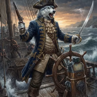 Pirate Captain Arctic Wolf