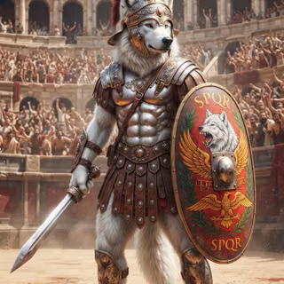 Roman Gladiator Arctic Wolf