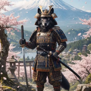 Samurai Black Wolf