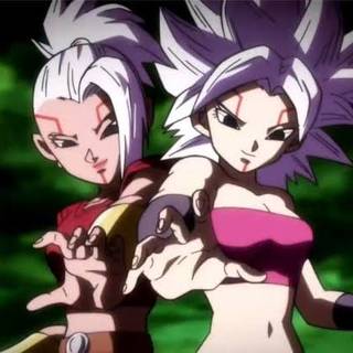 Baby Caulifla and kale baby from dragon ball super super Heroes Episode 8,Oren and Kamin   