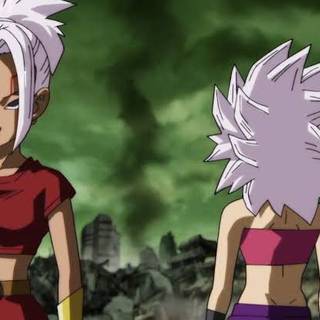 Baby Caulifla and kale baby, Oren and Kamin from dragon ball super super Heroes wallpaper 
