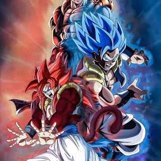 Gogeta super Saiyan god super Saiyan blue and Gogeta super saiyan Gogeta super Saiyan 4 from GT 