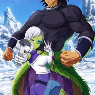 Broly and Cheelai from dragon ball super Broly movie 
