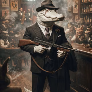 American Gangster White Crocodile