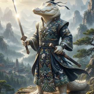 Kung Fu Master White Alligator
