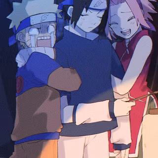 Naruto, Sasuke, and Sakura
