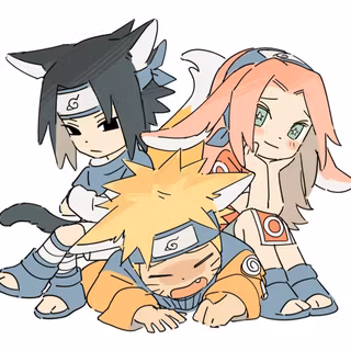 cute Naruto x Sasuke x Sakura 