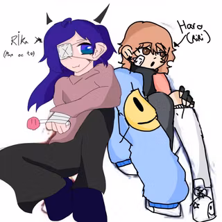 I drew my oC with itz RIRI, check out her acc