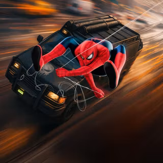 Spider Man Car Chase With Punisher