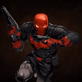 Red Hood Warrior Battle Pose