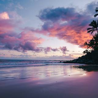 sunset with ocean