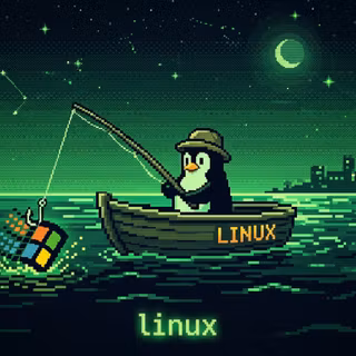 linux wallpapel retro