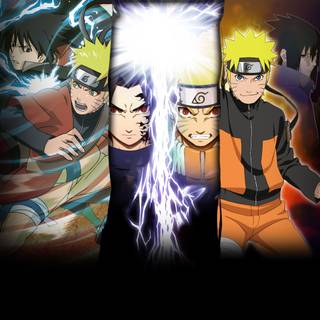 Naruto, and Sasuke, 