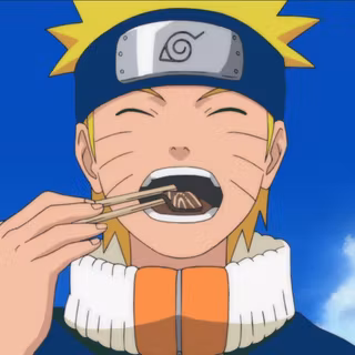 Naruto eating 