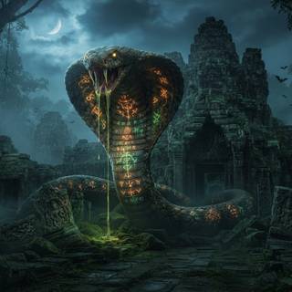 Ancient Halloween King Cobra