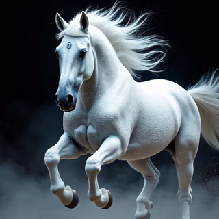White Horse Desktop Wallpaper
