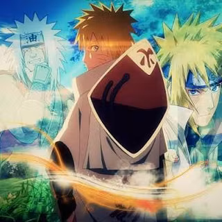 Naruto, Minato and  ,Jiraiya
