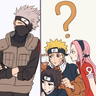 Naruto, Sasuke, and Sakura never thought that Kakashi was there.