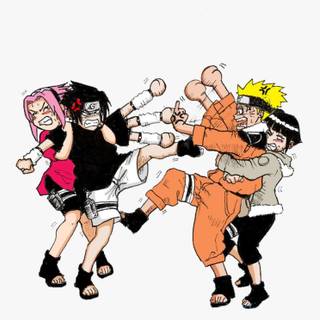 Wen Naruto and Sasuke are fighting