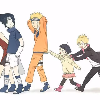 When Boruto and Himawari go to the future.