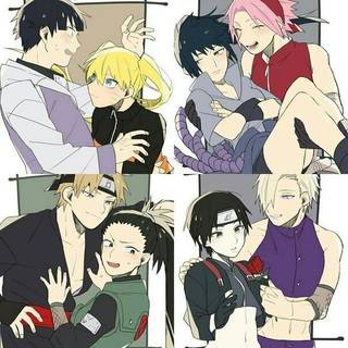 Adorable Naruto couples if they swapped roles