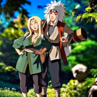 Jiraiya and Tsunate