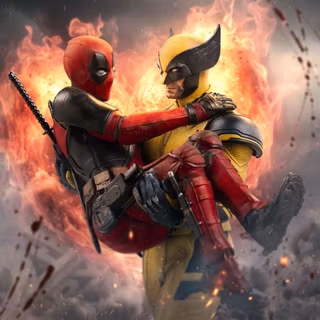 Deadpool And Wolverine Face Off
