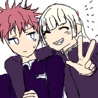 Me and my best friend (Oc KNY)! (Looks like Yuji in JJK, right?)