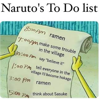Naruto's To DO list