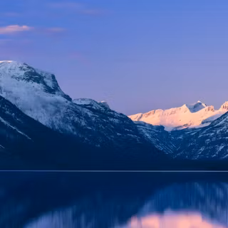 lake, moutain, river