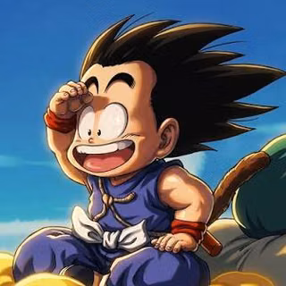 kid Goku from dragon ball 