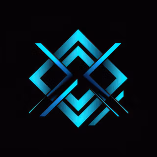 Abstract X Neon Shape