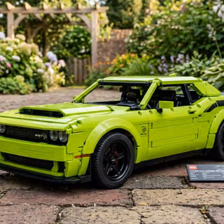 Dodge Challenger 2026 Limegreen (LEGO)