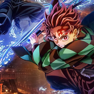Tanjiro vs Akaza demon slayer  Infnity castle movie 2025 wallpaper 4k HD 