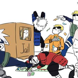 Naruto playing Minopoly