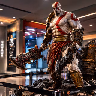 kratos Ragnarok Exposição
