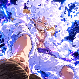 Sun God Luffy (gear 5)