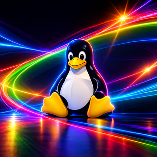 Tux Neon Orbit