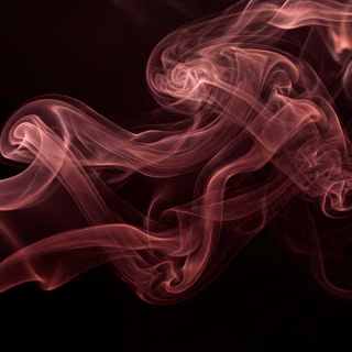 Fluid Ink Smoke Abstraction - A high-resolution 3D digital render featuring billowing plumes of vibrant acrylic ink expanding underwater, creating complex fluid dynamics, fine particle textures, and delicate swirling tendrils across a clean minimalist backdrop.
