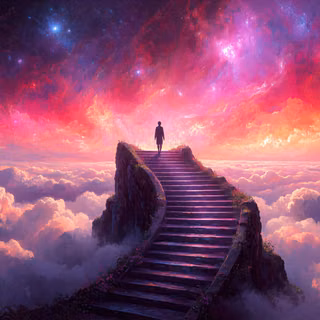 Walking In Heaven Stairs