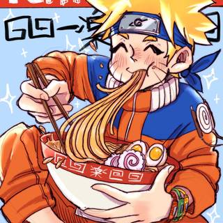 Naruto eating Ramen