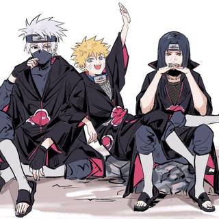 Naruto, Sasuke, and Kakachi
