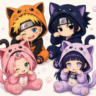 cute Naruto ,Sasuke , Sakura, and Hinata