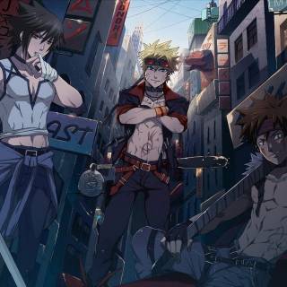  Naruto ,Sasuke , and Kiba
