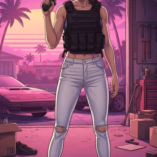 GTA 6  Lucia wallpaper 