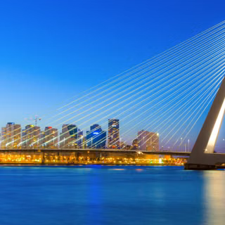 Erasmus Bridge Over The Nieuwe Maas, Rotterdam