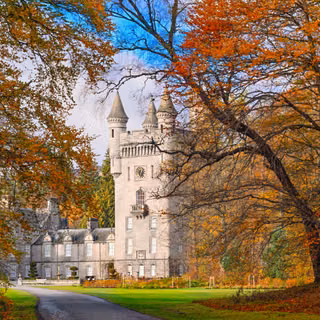 Balmoral Castle Scotland In Autumn Historic Castle
