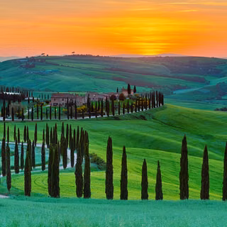 Sunset At Agriturismo Baccoleno, Crete Senesi