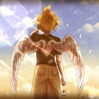 Wings Of Tomorrow Golden Sky Angel