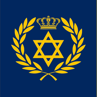 Metzad flag (BLUE AND GOLD) (REVERSED)